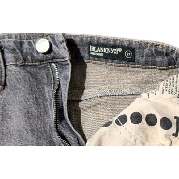 Blank NYC The Cooper Long Slim Straight Gray Tuxedo Size 27 - Picture 5 of 7